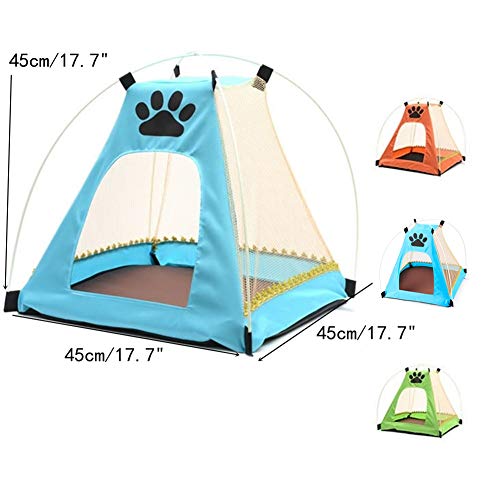 WFWUK Tienda de campaña para Perros Casitas para Gatos Caseta de Perro al Aire Libre Casa de Perrito Perro Tienda Cama Interior Casa de Perro Green