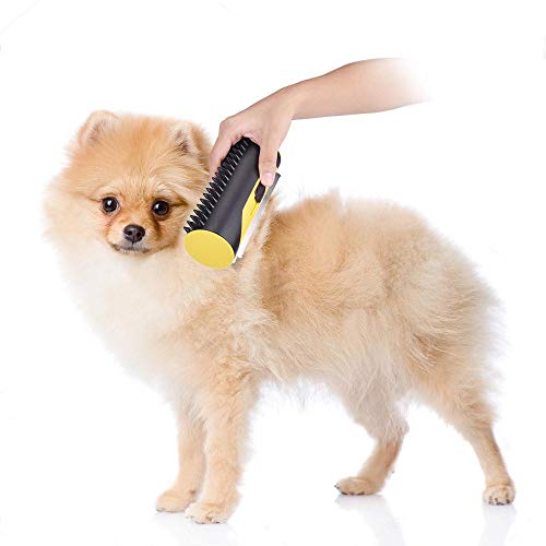WPET Cepillo de peluquería para Mascotas Rodillo para Pelusa Perro Gato Cachorro Cepillo de Limpieza Aseo Depilación Peine Rodillo para Gatos y Perros, A
