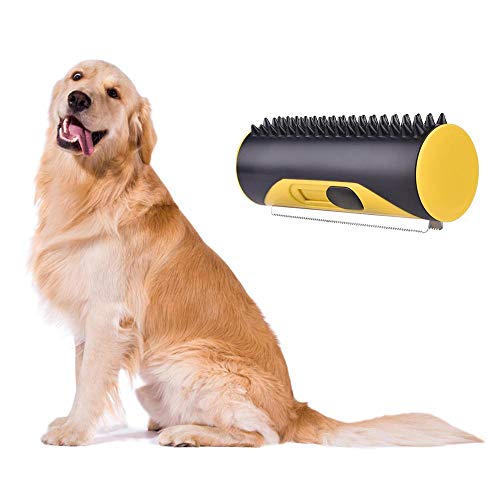 WPET Cepillo de peluquería para Mascotas Rodillo para Pelusa Perro Gato Cachorro Cepillo de Limpieza Aseo Depilación Peine Rodillo para Gatos y Perros, A