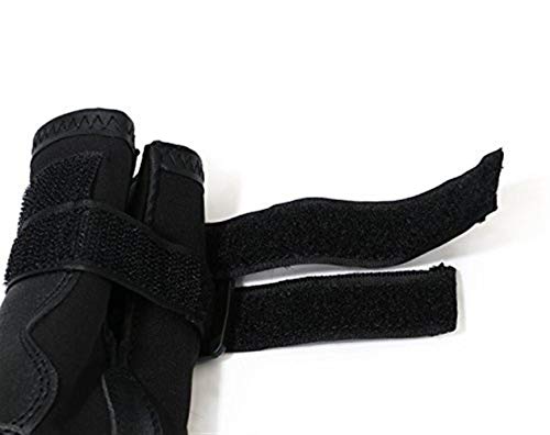 Zapatos para perros Paw Protector para perros medianos, grandes y resistentes al agua, resistentes y resistentes, antideslizantes, botas para perros, para todo tipo de clima, 4 piezas por Alxcio