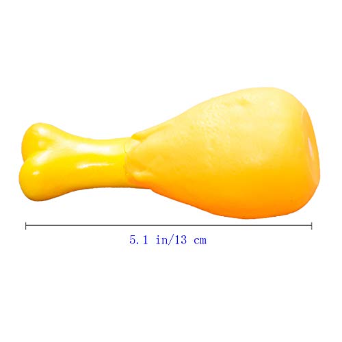 ZPFDM Juguete para Perro de 2 Piezas, Juguete para Pierna de Pollo, gritos de Goma duraderos para Perros, Suministros para Mascotas, para Entrenamiento de Mascotas Iq/Juego/masticación