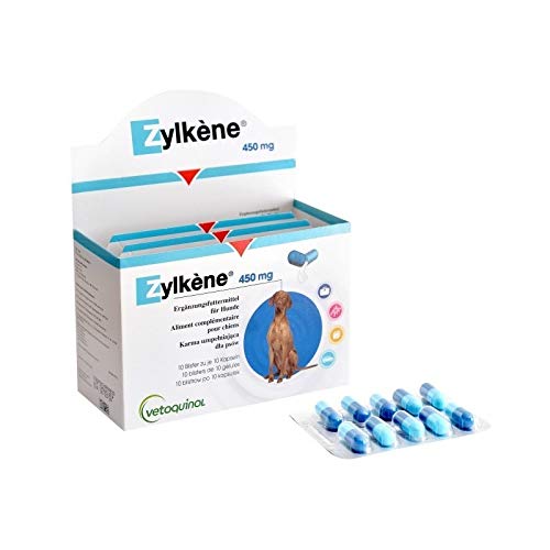 ZYLKENE Boîte de 100 gélules Vetoquinol - 450 mg - Pour chien