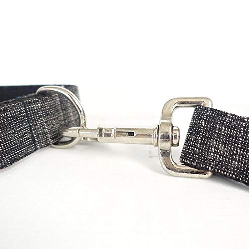 AOMEO Arnés con Correa para Collar De Perro Mascota - Negro Geeignet für Kleine, mittlere Oder große Hunde Benutzerdefinierte Größe