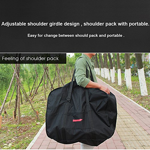 Bolsa Transporte Bicicleta Plegable, Selighting Bolsa de Almacenamiento de Bici Bolsa para el manillar Bolso  Plegable para el Envío de Viajes, 20 Pulgadas