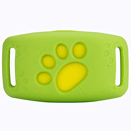Rastreador De Mascotas, Lightweight and Waterproof Dog Positioning Device, Support 2G Network Use Waterproof/Real-Time Tracking/Voice Monitoring/Security Fence