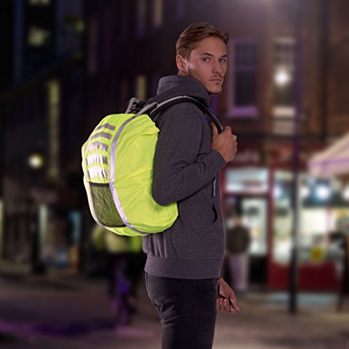 Ultrasport para Mochila Funda Impermeable, Unisex, Amarillo neón, 25-42 litros