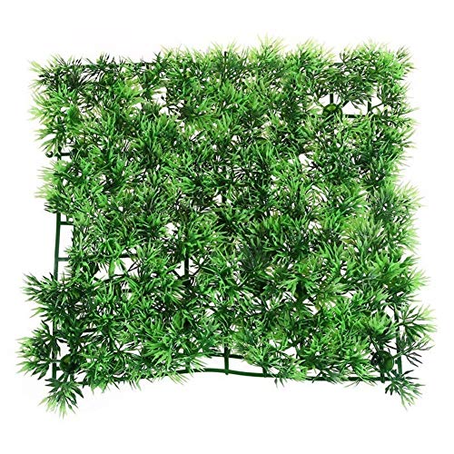 2 Piezas de Agua Césped Artificial acuática Planta Fish Tank césped del Paisaje decoración del Acuario plástico Uso en Interiores y Exteriores (Color : Green)