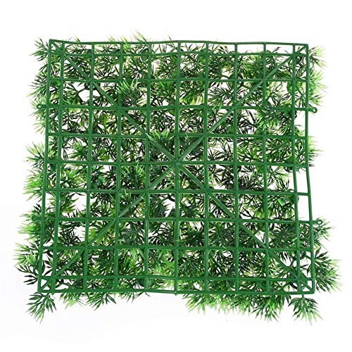 2 Piezas de Agua Césped Artificial acuática Planta Fish Tank césped del Paisaje decoración del Acuario plástico Uso en Interiores y Exteriores (Color : Green)