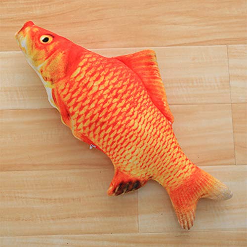 6 Piezas Juguete Hierba Gatera,para Gatos Catnip Juguetes Simulación Peluches Pescado Shape Interactiva Mascota Chew Bite Suministros para Gato,Pescados del Juguete,Interactiva Mascota (20 Cm)