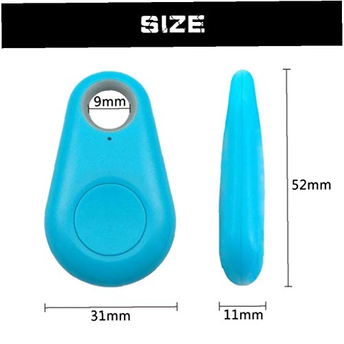 BYFRI Lost-Anti del Animal doméstico Mini Monedero Impermeable Localizador de trazador para Mascotas Perro Gato niños Coche Collar Clave Azul Accesorios