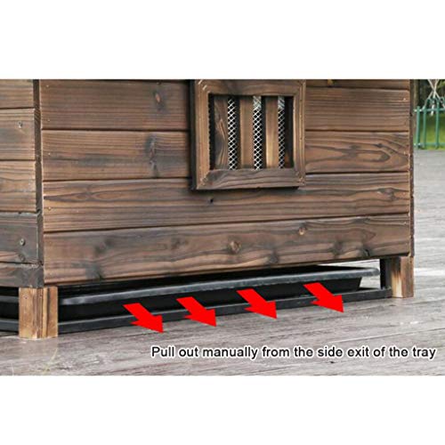 Casa perro, resistente a la intemperie al aire libre cabaña de troncos de madera, muebles caseros de mascotas, Criadero de madera perro con el suelo extraíble for una fácil limpieza ( tamaño : XL )
