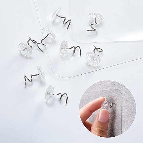 Cizen Furniture Protectors from Cats, Cat Dog Scratching Guard + Twist Pins, Best Protection from Pets Clawing Your Sofa Couch Chair Wall Door (5Pcs, 32Pins)