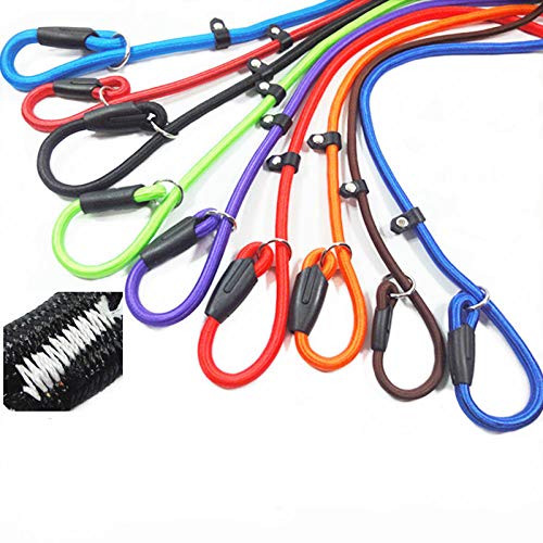 Correa De Perro Mascota Correa Para Perro Nylon Correas Para Perros Coloridas Cuerda Para Perros Pequeños Y Medianos Gato Cachorro Caminar Correr Arnés De Plomo Cuerda Con Correa-Negro_El 140X0.8Cm