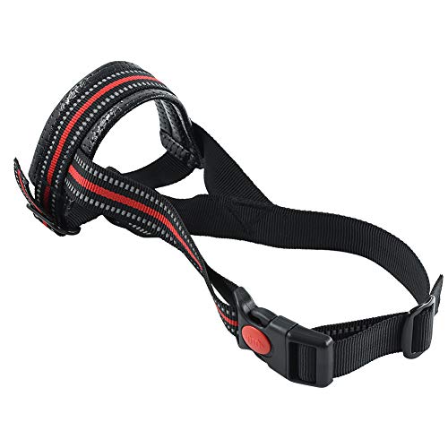 FurPaw Bozal Perros Boca Nylon Grandes Mediano Evitar Que Perros Ladren, Muerdan, Peleen, Lamen Heridas y Ingieran - L