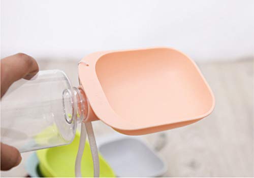 Holiny Alimentador Portátil Al Aire Libre para Gatos Y Perros, Botella De Agua, Recipiente De Silicona para Perros, Dispensador De Agua para Gatos