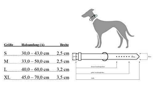 HUNTER Maui Vario Plus - Collar de Malla (40-60 cm), Color Gris