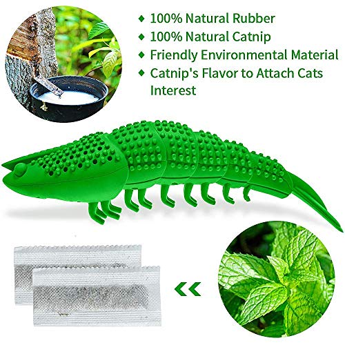 Juguete para Gato, Cepillo de Dientes Interactivo para Gatos, Juguete para Masticar para Gatos, Gatos, Limpieza de Dientes y Cuidado Dental, Forma de pez Cera, Juguete para Mascotas