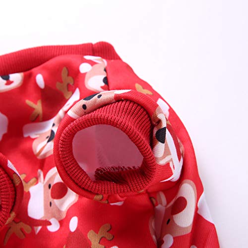 KEESIN sudadera con capucha para perro pequeño, abrigo para perro, abrigo de Navidad, alce de invierno, cálido