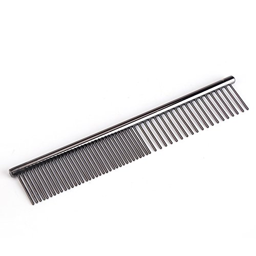 Kit de tijeras para peluquería canina, paquete de 7 Tijeras de peluquería para mascotas profesional de corte rápido y seguro de acero inoxidable, rosa roja, conjunto con tijera y peine de cizalla curv