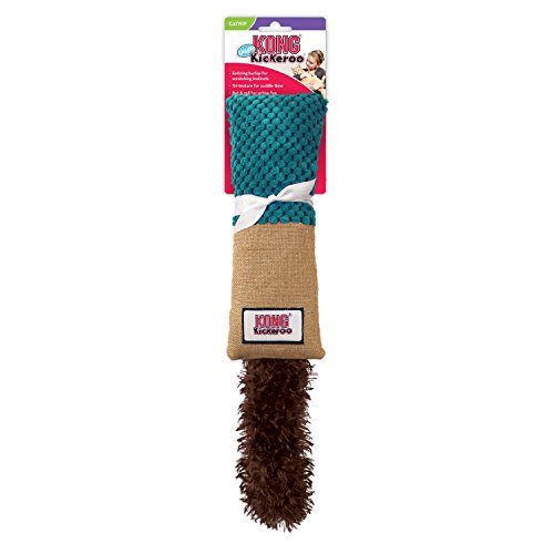 KONG - Kickeroo™ Cuddler - Juguete con hierba gatera de Norteamérica (los colores pueden variar)