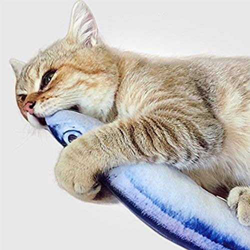 N/ A 6 Piezas Catnip Fish Toys, 7.8in Gato Interactivo Juguetes Pescados con Hierba Gatera, Catnip Fish Cat Rellena Juguetes para Gato, Cachorro, Gatito, Hurón, Conejo