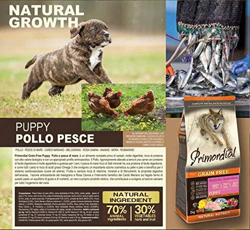 Pienso Primordial Holistic Grain-Free Puppy Chicken & Sea Fish 12KG