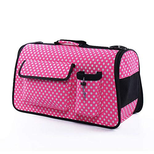 Tela Pet Carrier-Ligero Asiento De Viaje para Perros, Gatos, Cachorros-Hecho De Nylon Impermeable Y Duradero Marco De Acero-pequeño (40 * 20 * 25cm) (Tamaño : L)
