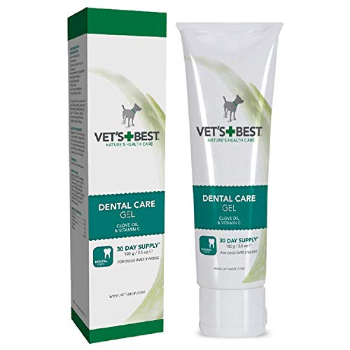 Vet's Best Pasta de Dientes para Perros, Limpieza de Dientes y Gel para el Cuidado Dental de Aliento Fresco, 100g