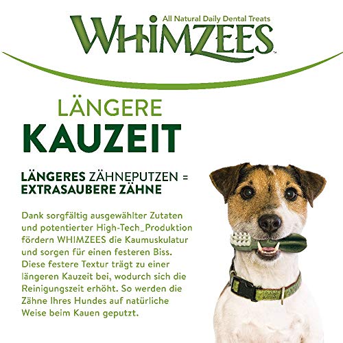 WHIMZEES - Aperitivos para el Cuidado Dental Naturales, sin Cereales, para Perros, Caja Multiusos.