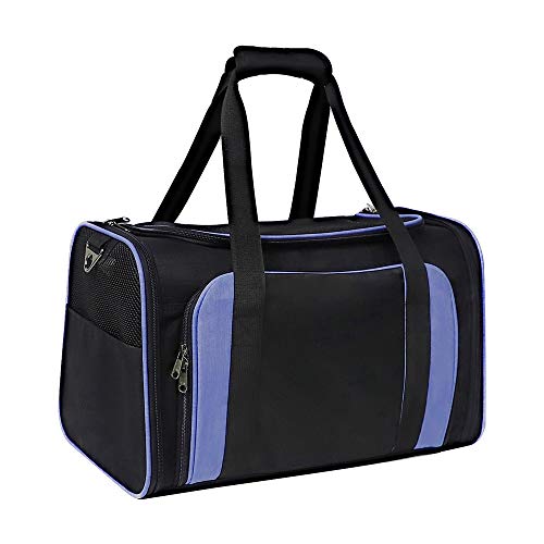 XINCHAOZ Transportin para Perro y Gato, Bolsa de Transporte Escalable Transpirable, Transportín para Perros Gatos Capazo Portador Tela Mascotas, para el en Avión, Coche o en el Tren