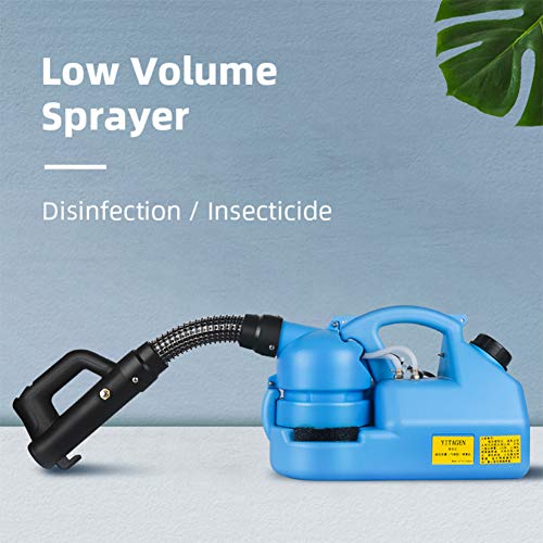 YDYL-LI 5L Portátil Pulverizador Eléctrico con Manguera De Extensión 60 Cm, ULV En Frío Generar Nebulizadores, 800W Spray para CDC, Hospital, Estación, Aeropuerto, Tienda De Desinfección,Blanco