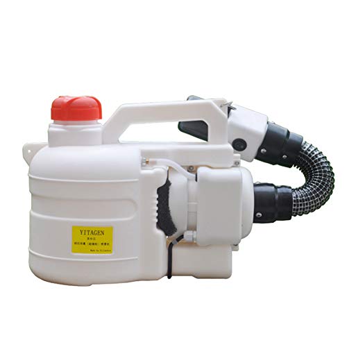 YDYL-LI 5L Portátil Pulverizador Eléctrico con Manguera De Extensión 60 Cm, ULV En Frío Generar Nebulizadores, 800W Spray para CDC, Hospital, Estación, Aeropuerto, Tienda De Desinfección,Blanco