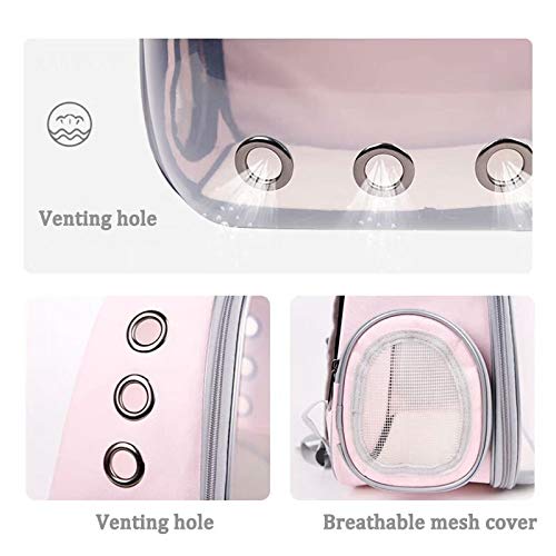 6 Colores del Gato del Animal doméstico del Mochila Bolso Transparente del Gato del Perro al Aire Libre Senderismo Bolsa de Viaje for Mascotas portátil de Espacio Gato Bolsa de Transporte Jaula Bolsa