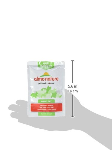 almo nature Comida para Gatos, antibolas de Pelo, con Carne