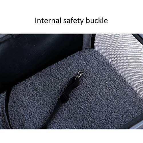 Asiento de Coche para Mascotas Anti-Sucio Gran Espacio Perro Mochila Transpirable Tela Oxford Impermeable Mascotas Portador Viajes Al Aire Libre Plegable