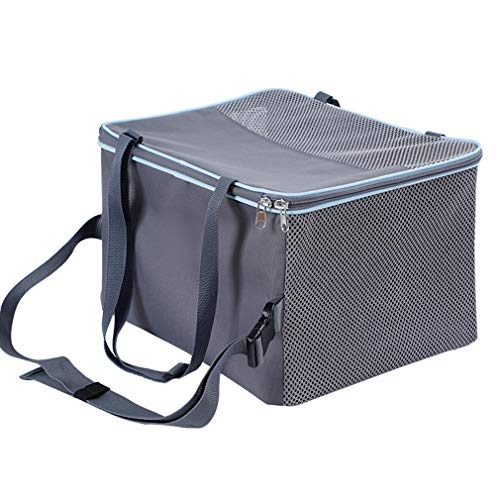 Asiento de Coche para Mascotas Anti-Sucio Gran Espacio Perro Mochila Transpirable Tela Oxford Impermeable Mascotas Portador Viajes Al Aire Libre Plegable