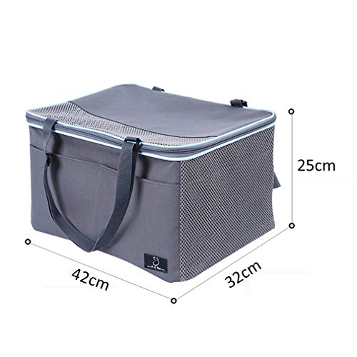 Asiento de Coche para Mascotas Anti-Sucio Gran Espacio Perro Mochila Transpirable Tela Oxford Impermeable Mascotas Portador Viajes Al Aire Libre Plegable