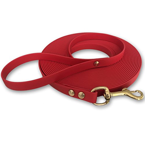 bio-leine Correa de Arrastre Muy Ligera Biothane para Cachorros y Perros pequeños de 3-15 Metros de 13 Colores con Correa de Mano para Cachorros