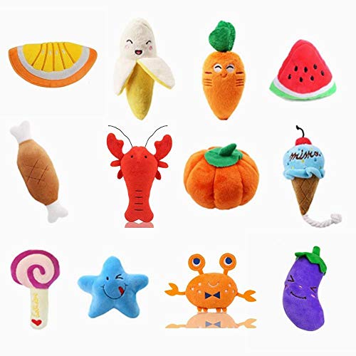 Brandless Juguete del Gato del Gato de Alimentos for Mascotas Perro Lindo Patas de Pollo de Juguete de Felpa chillona (Color : 9, Size Shows)