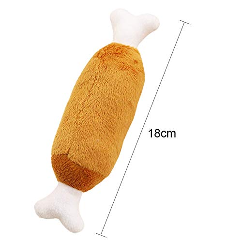Brandless Juguete for Gatos Pata de Perro Sonido de la simulación de Pollo de Juguete Perro de Juguete Lindo Peluche Mascota chillido (Color, Size : S)