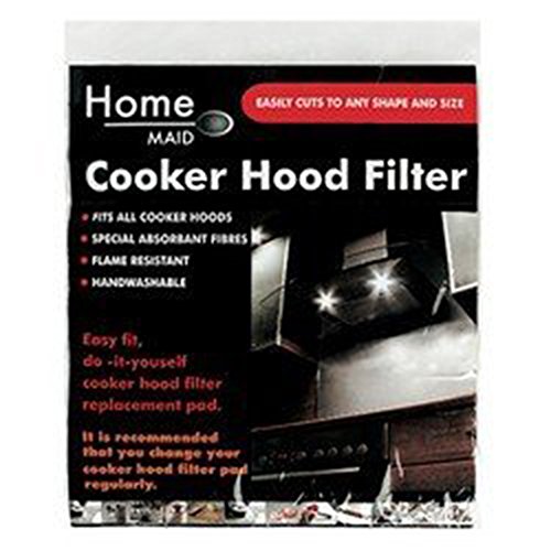 Cooker hood Filter, Cut to size, fits most types, Special Absortant Fibres by Home Maid
