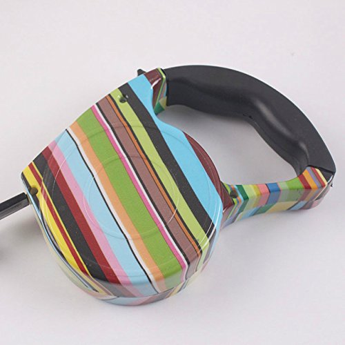 Correa retráctil Colorida para Perros de 5M Cable Extensible para Caminar con Perrito Perro para Mascotas Correas para Correr Manos Libres Ideal para pasear a un Perro, 09,5m