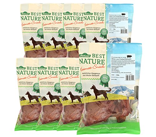 Dehner Best Nature - Saco para Perros, Orejas de Cerdo, 8 x 2 Unidades (720 g)