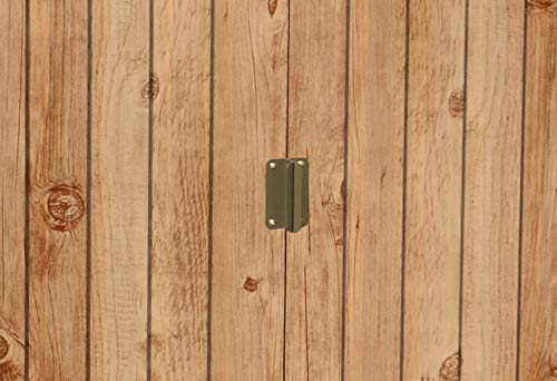 Duramax Artemisa Caseta Metálica de Jardín, Imitación Madera, 183 x 261 x 202 cm