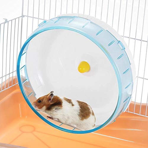 Entretenimiento Ejercicio Regalo Hámster Ratones Jerbo Juguete for Mascotas Animal Rata Rueda del Ejercicio silencioso Spinner PP Run pequeño Disco Mantener a su Mascota Feliz