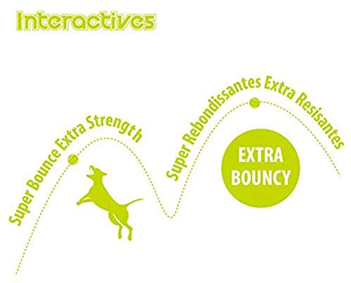 FEGER Interactiva Bola automática de Perro de Juguete Lanzador, la Pelota de Tenis Que Lanza la máquina de Entrenamiento del Perro Lanzar último Juguete, 3 Bolas Incluyó,Maxi Ball 6 Pack