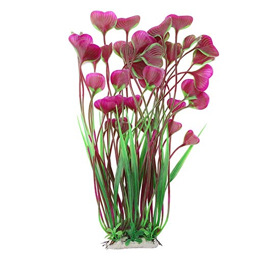 FTVOGUE Plantas Acuáticas Artificiales Simulación Plantas Acuáticas de Plástico Forma de Corazón Hojas Acuario Tanque de Peces Bajo el Agua Decoración(03)
