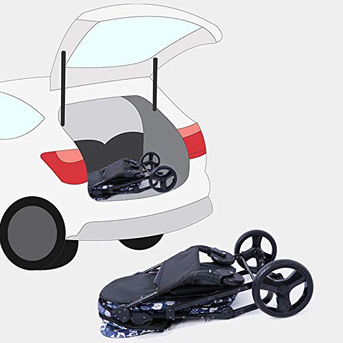 GCSEY Asiento Cochecito del Animal Doméstico 30Kg Perro Cochecito Plegable Portátil del Gato del Coche del Bolso del Animal Doméstico Tapa del Carro De La Compra Caminar Al Aire Libre De Compras,Azul