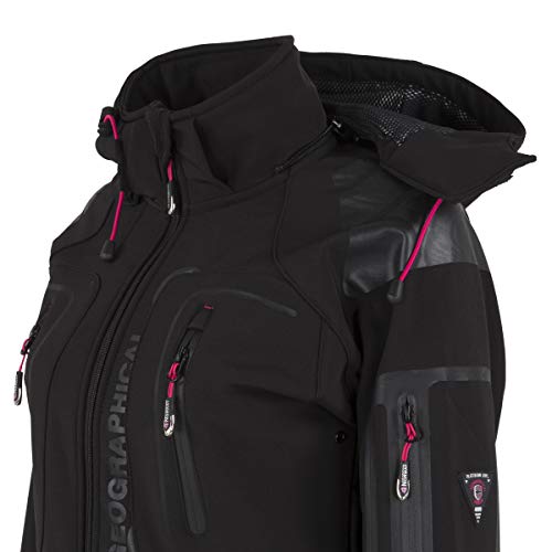 Geographical Norway Tislande Damen Softshell Jacke Schwarz Gr. L