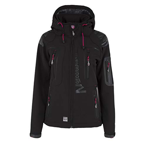 Geographical Norway Tislande Damen Softshell Jacke Schwarz Gr. L